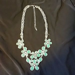 Flower statement necklace